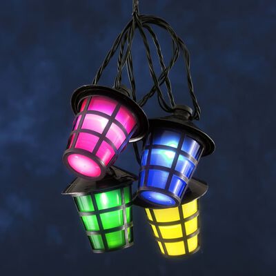 KONSTSMIDE Laternen-Lichterkette mit 40 Lampen Mehrfarbig