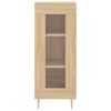 vidaXL Sideboard Sonoma-Eiche 34,5x34x90 cm Holzwerkstoff