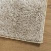vidaXL Teppich ISTAN Hochflor Gl&auml;nzend Beige 140x200 cm