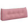 vidaXL R&uuml;ckenkissen Rosa 120 x 24 x 50 cm Samt