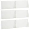 vidaXL St&uuml;tzmauer 6 stk. 80 x 12 x 50 cm Stahl Wei&szlig;