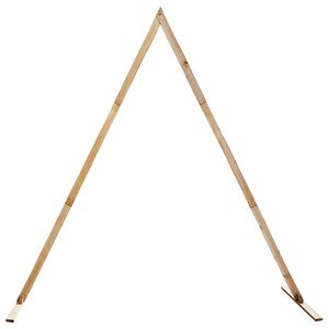 vidaXL Hochzeitsbogen Hellbraun 202 x 95 x 254 cm Massives Kiefernholz