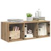 vidaXL Wandschrank Artisan-Eiche 102 x 37 x 35 cm Holzwerkstoff