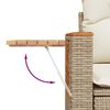 vidaXL Gartensofa-set mit Kissen 10 pcs Beige und Creme Poly-Rattan