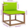 vidaXL 7-tlg. Garten-Lounge-Set aus Paletten mit Kissen Kiefernholz