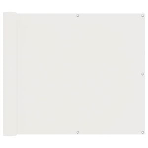 vidaXL Balkonsichtschutz Wei&szlig; 100 x 800 cm Oxford-Stoff