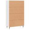 vidaXL Highboard Wei&szlig; 69,5x31x115 cm Holzwerkstoff