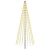 vidaXL LED-Weihnachtsbaum 235 cm 500 LEDs Warmes Wei&szlig; Eisen Schwarz