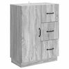 vidaXL Sideboard Graues Sonoma 66 x 34,5 x 87 cm Holzwerkstoff