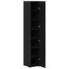 vidaXL Highboard 2 pcs Schwarz Eichen-Optik 30 x 42,5 x 185 cm