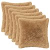 vidaXL Kissen mit Kissen HEERLEN 12 Stk. Taupe PV Fleece