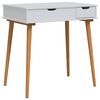 vidaxl Schminktisch FAUSKE Wei&szlig; 76 x 50 x 78 cm