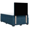 vidaXL Boxspringbett mit Matratze Blau 120x190 cm Samt