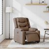 vidaXL Relaxsessel Elektrisch Braun Stoff