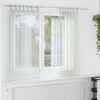 vidaXL Voile Vorhänge mit Schlaufen 2 Stk. Hellgrau 140x140 cm