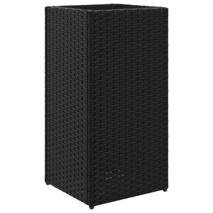vidaXL Pflanzk&uuml;bel Schwarz 30x30x60 cm Poly Rattan