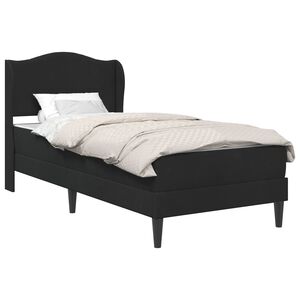 vidaXL Bettrahmen mit Kopfteil Schwarz 100 x 200 cm Samt