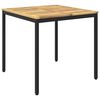 vidaXL Gartentisch Wei&szlig; und Schwarz 80 x 80,5 x 75 cm
