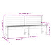 vidaXL Gartenbank 201,5 cm Massivholz Douglasie