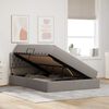 vidaXL Bett mit Stauraum und LED Taupe 140 x 190 cm Polyester