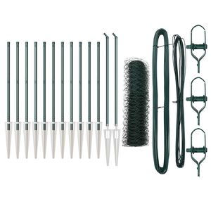 vidaXL Zaunpfosten Gr&uuml;n