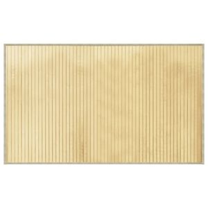 vidaXL Teppich Rechteckig Hell Natur 60x100 cm Bambus