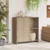 vidaXL Aufbewahrungsschrank mit Regal Beige 100 x 36 x 102 cm Rattan