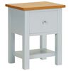 vidaXL Nachttisch 36x30x47 cm Massivholz Eiche