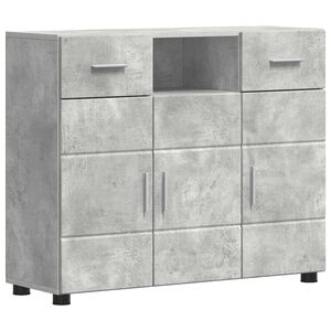 vidaXL Holzschrank Beton Grau Holzwerkstoff