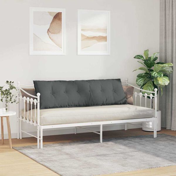 vidaXL R&uuml;ckenkissen Dunkelgrau 160 x 19 x 50 cm Stoff