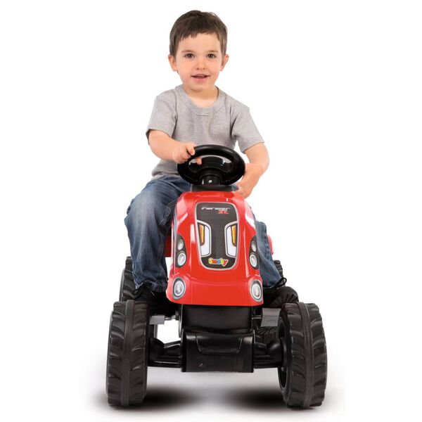 Smoby Kinder-Aufsitztraktor mit Truck Farmer XL Rot