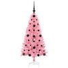 vidaXL Weihnachtsbaum mit 150 LEDs mit St&auml;nder Rosa 120 cm PVC