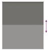 vidaXL Verdunkelungsrollo Grau 135x175cm Stoffbreite 131,6cm Polyester