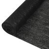 vidaXL Zaunblende Schwarz 2x25 m HDPE 195 g/m&sup2;
