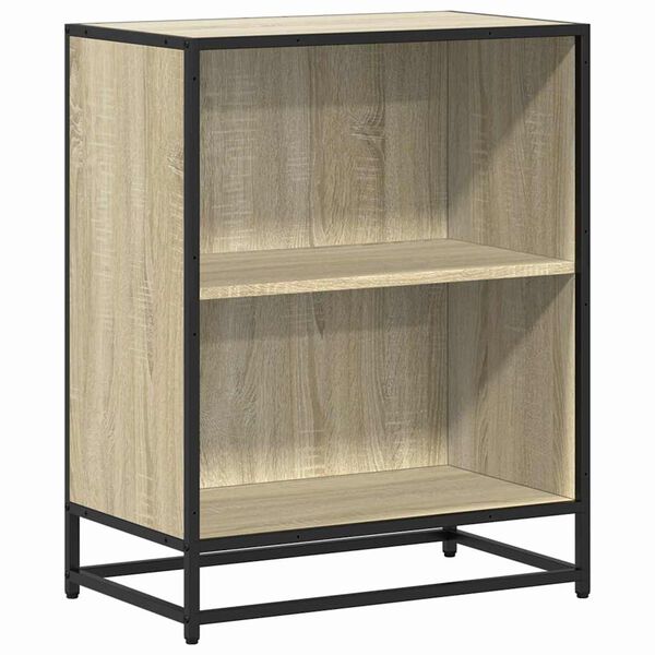 vidaXL B&uuml;cherregal Sonoma-Eiche 60x35x76 cm Holzwerkstoff