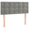 vidaXL Boxspringbett mit Matratze Hellgrau 120x190 cm Samt