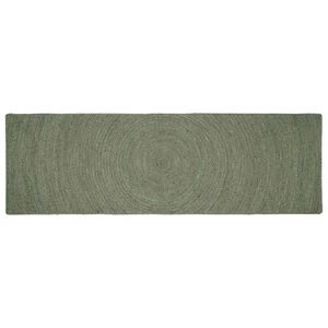 vidaXL Bereichsteppiche Olive Gr&uuml;n 80 x 250 cm Jute