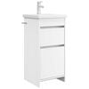 vidaXL Badezimmerschrank mit Waschbecken Wei&szlig; 42 x 40 x 84,5 cm