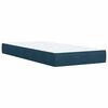 vidaXL Boxspringbett mit Matratze Dunkelblau 80x200 cm Samt