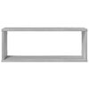 vidaXL W&uuml;rfelregale 4 Stk. Grau Sonoma 60x15x23 cm Holzwerkstoff