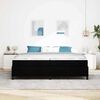 vidaXL Boxspringbett mit Matratze Schwarz 200 x 200 cm Stoff