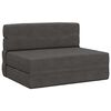 vidaXL Klappsofa Bett Dunkelgrau 100 x 80 x 60 cm Stoff