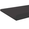 vidaXL Schwebendes Regal 4 pcs Schwarz 60 x 18 x 2,5 cm Stahl