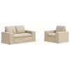 vidaXL Sofa Set 2 stk. Creme Stoff