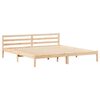 vidaXL Bettrahmen Braun 215,5 x 185,5 x 69,5 cm Massivholz Kiefer