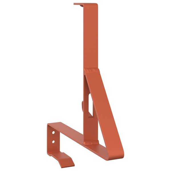 vidaXL Schneew&auml;chter Unterst&uuml;tzung 2 pcs Rot 29,5 x 3 x 34,5 cm Stahl