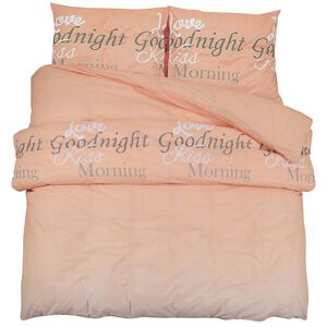 vidaXL Bettw&auml;sche-Set Rosa 240x220 cm Baumwolle