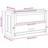 vidaXL Hamsterkäfig 60x30x35 cm Massivholz Tanne