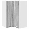 vidaXL H&auml;ngeschrank Grau Sonoma und Wei&szlig; 57 x 57 x 80 cm Holzwerkstoff