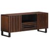 vidaXL TV-Schrank Braun 100x34x46 cm Massivholz Mango
